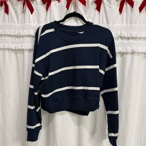 Lululemon Navy Striped Women's Crew